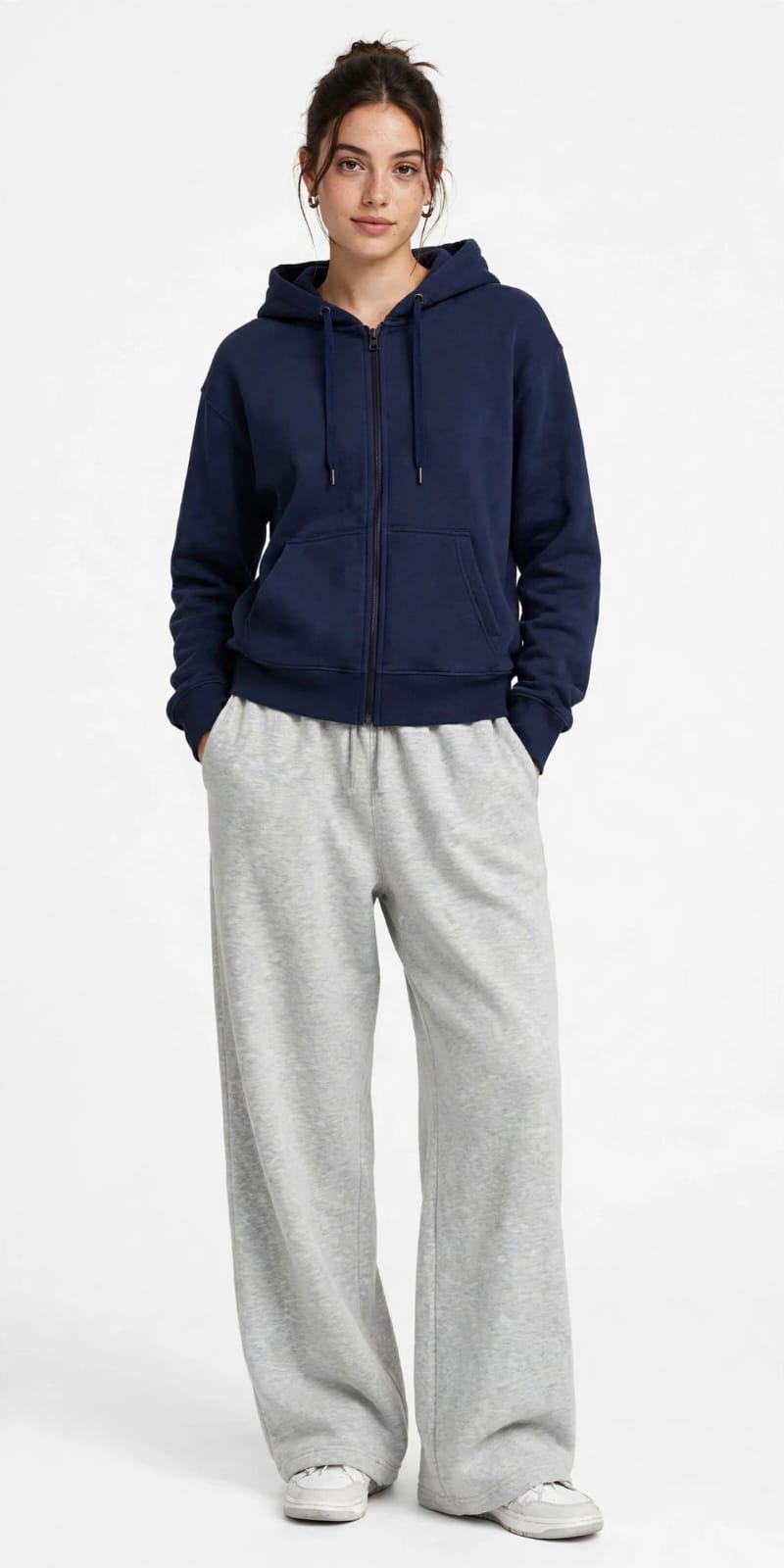 LADIES JORDAN NAVY HOODIE