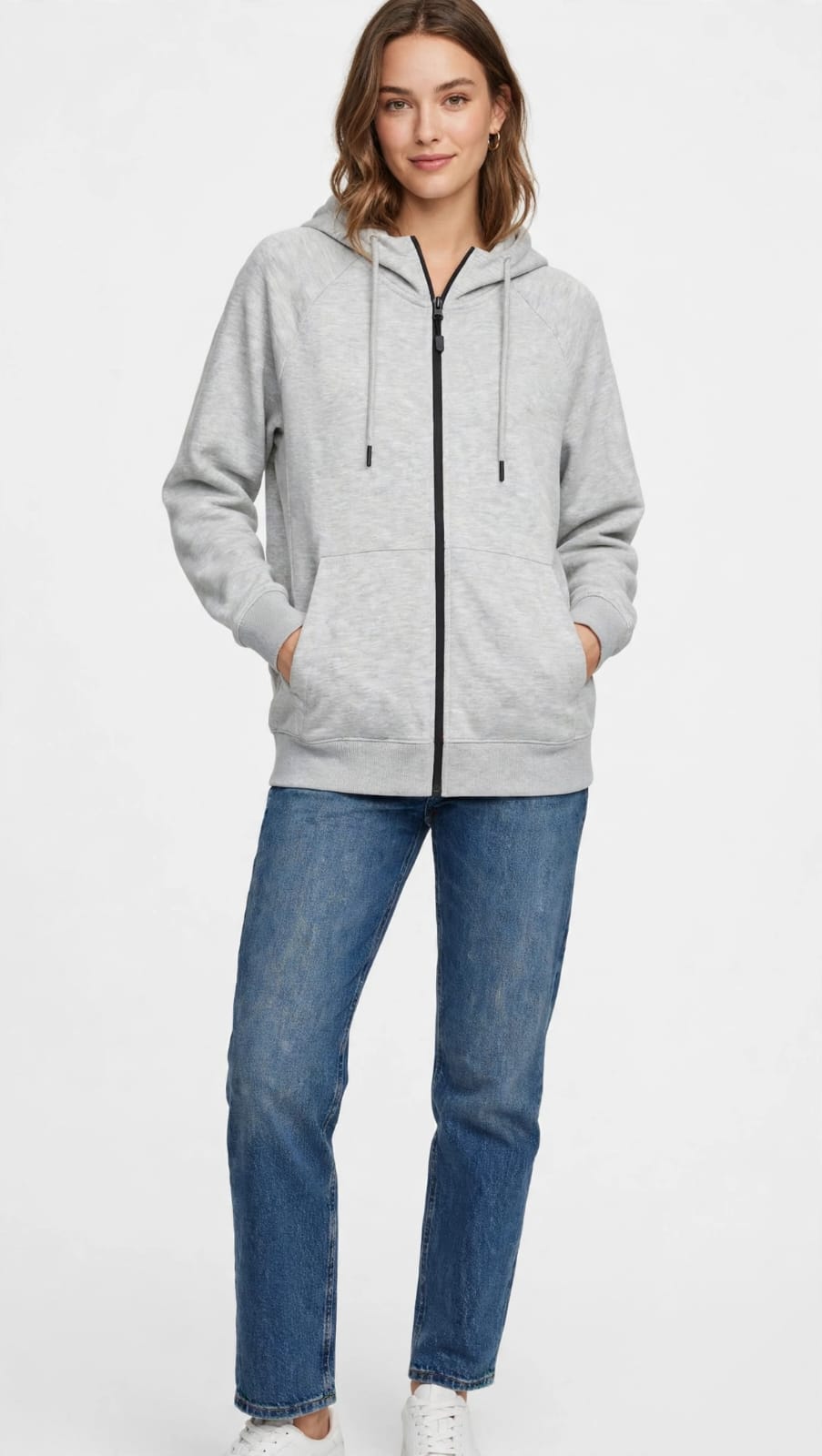 LADIES JORDON LIGHT GARY HOODIE