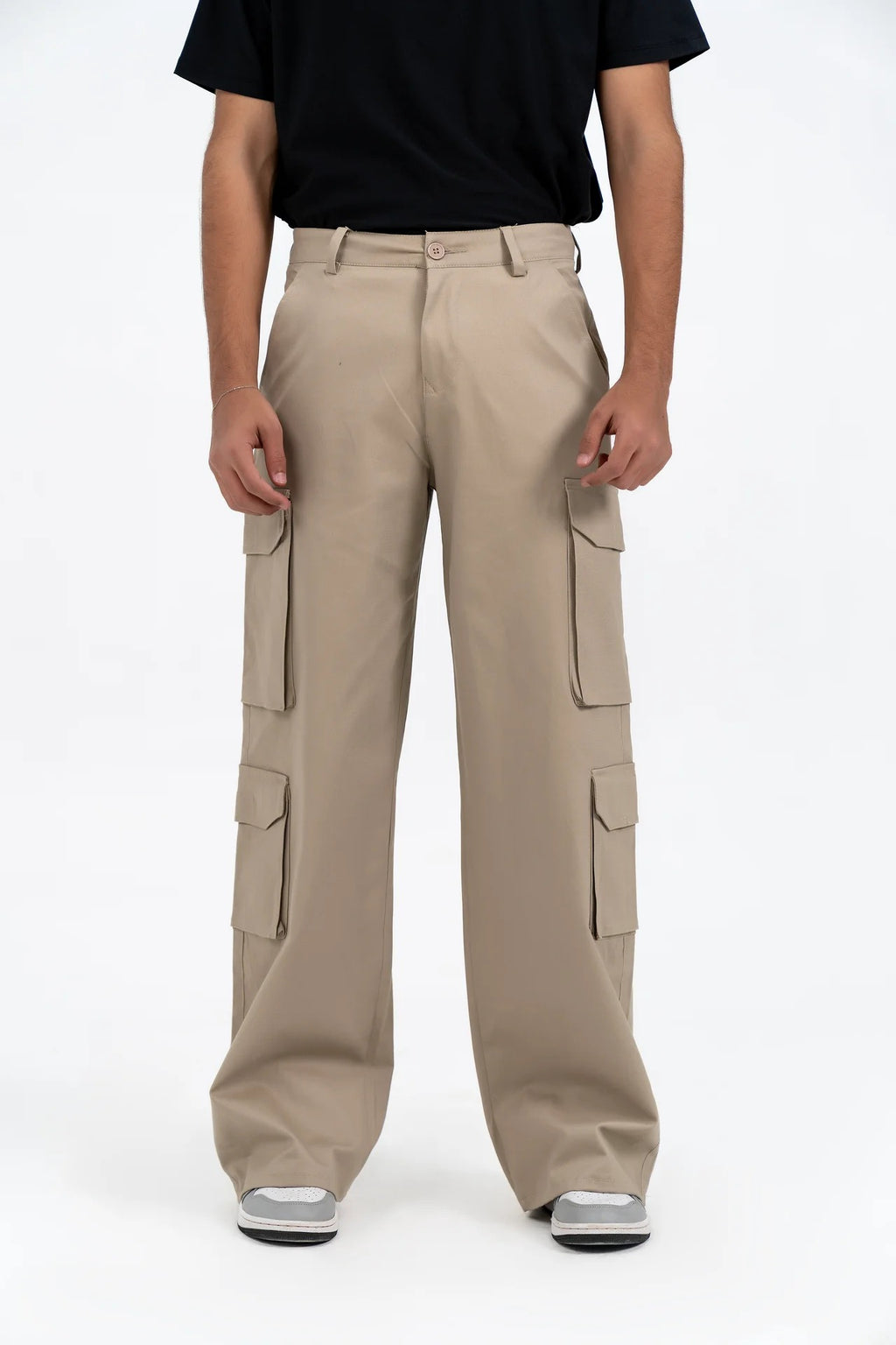 Men's Double Pocket Cargo Pant - Beige