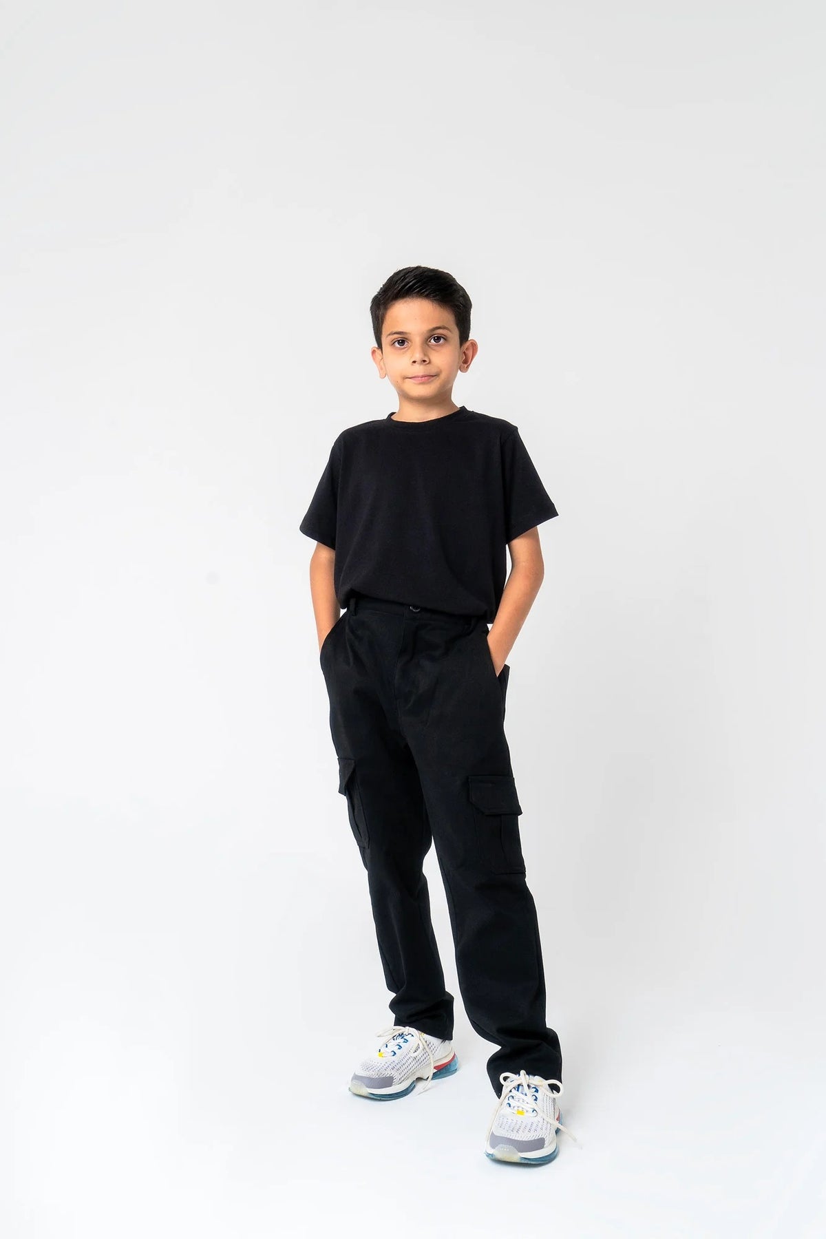 Boys Cargo Pant - Black