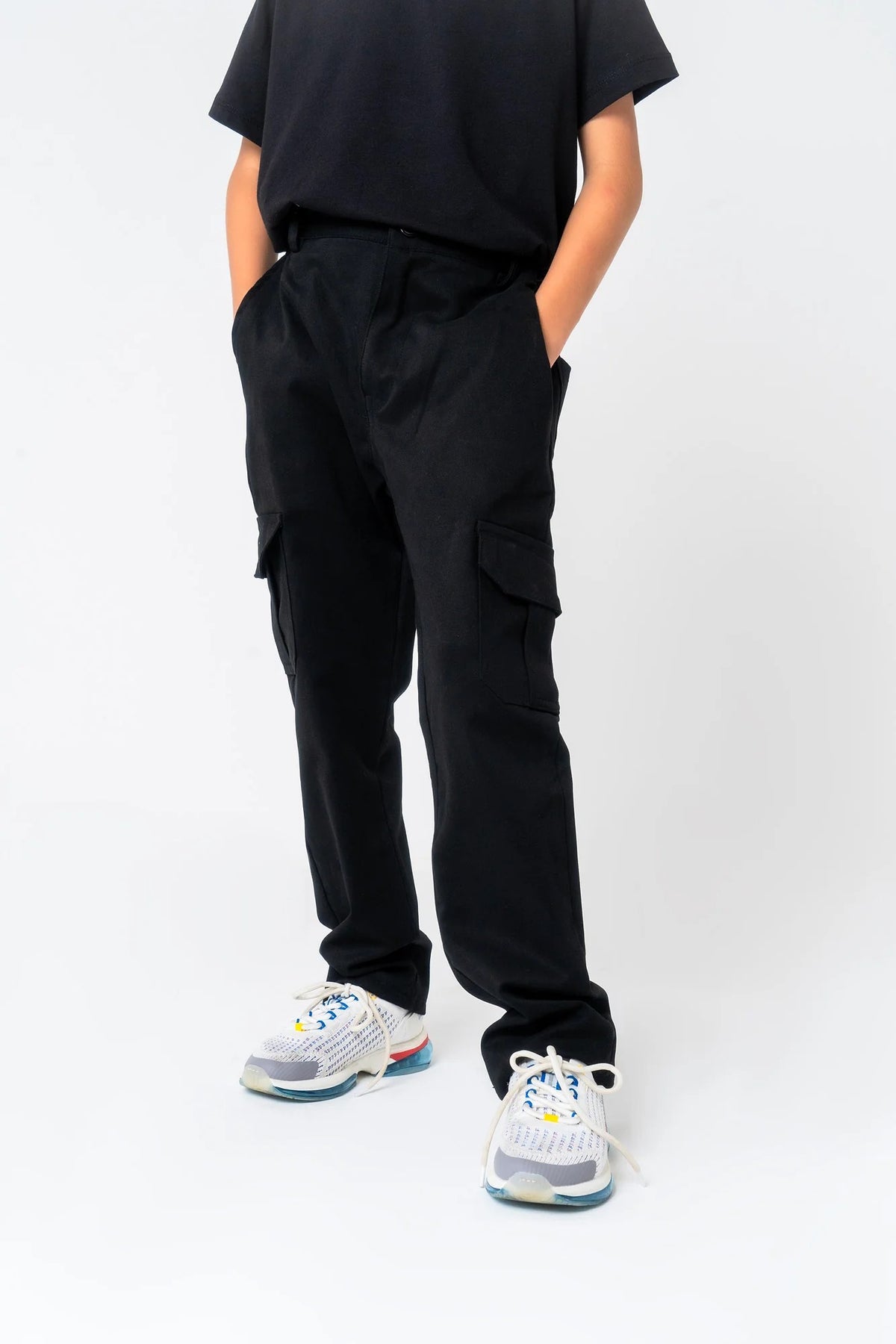 Boys Cargo Pant - Black