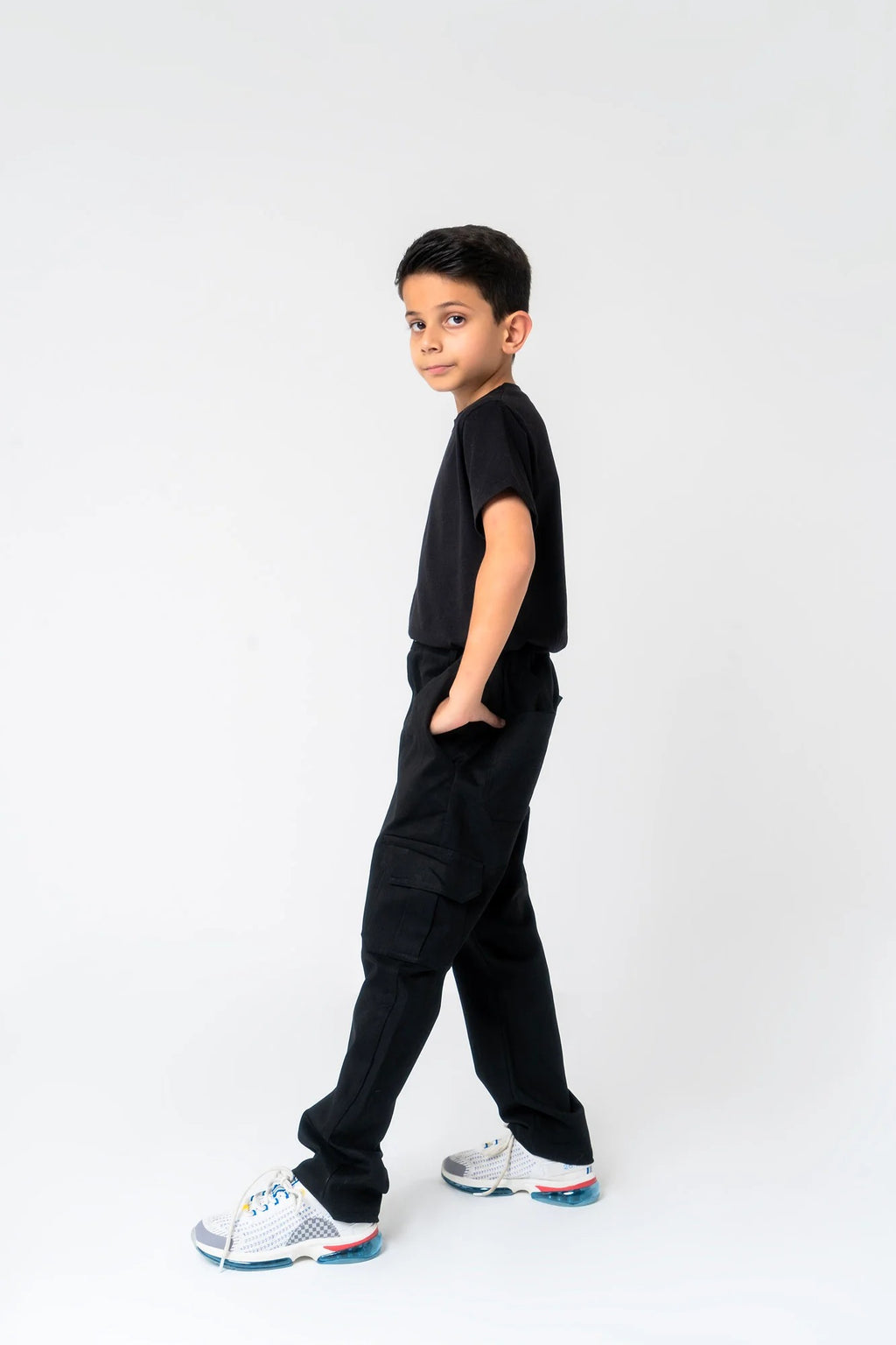 Boys Cargo Pant - Black
