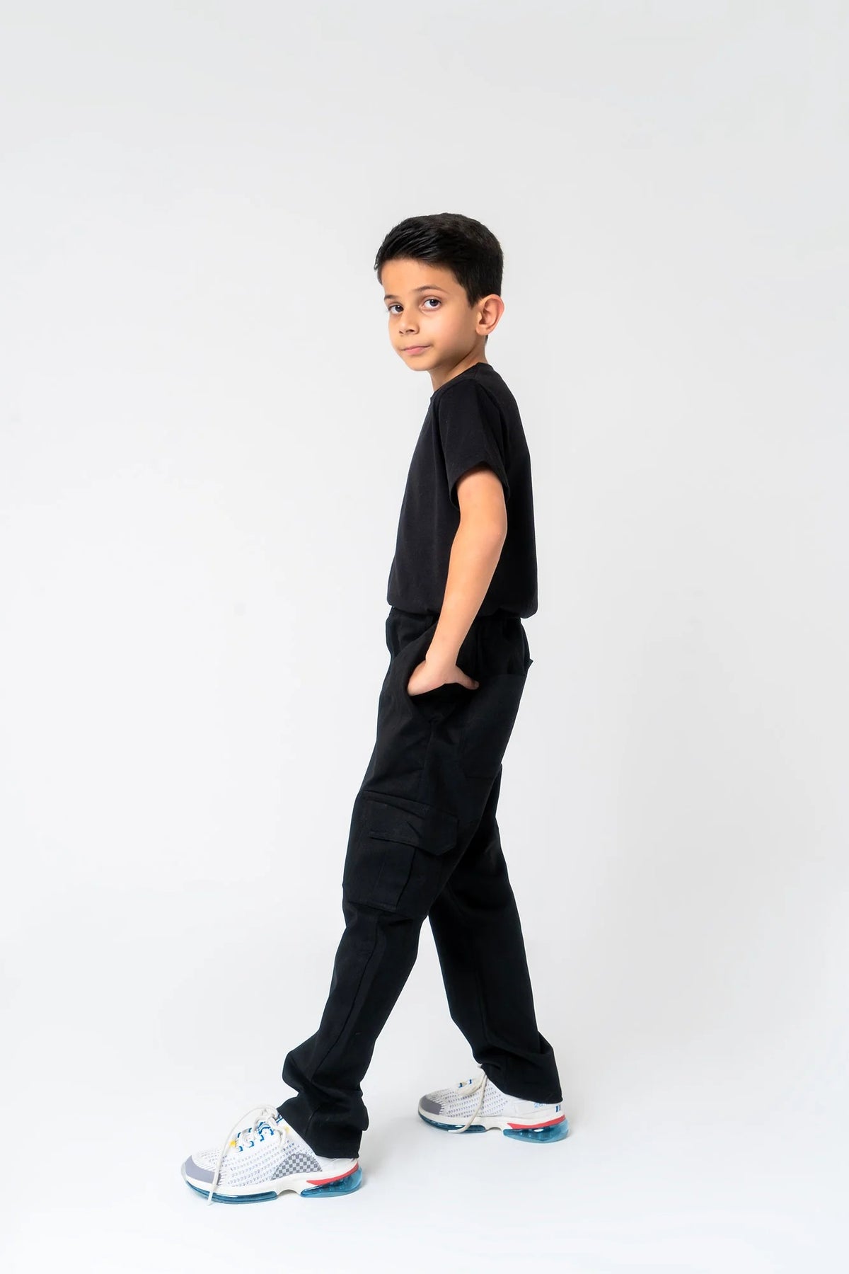 Boys Cargo Pant - Black