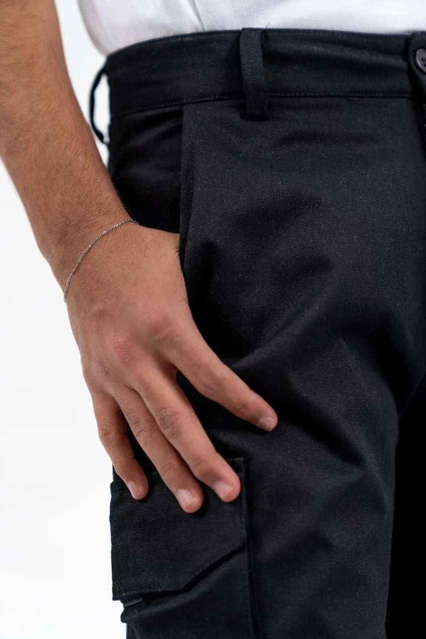 Men's Double Pocket Cargo Pant - Black