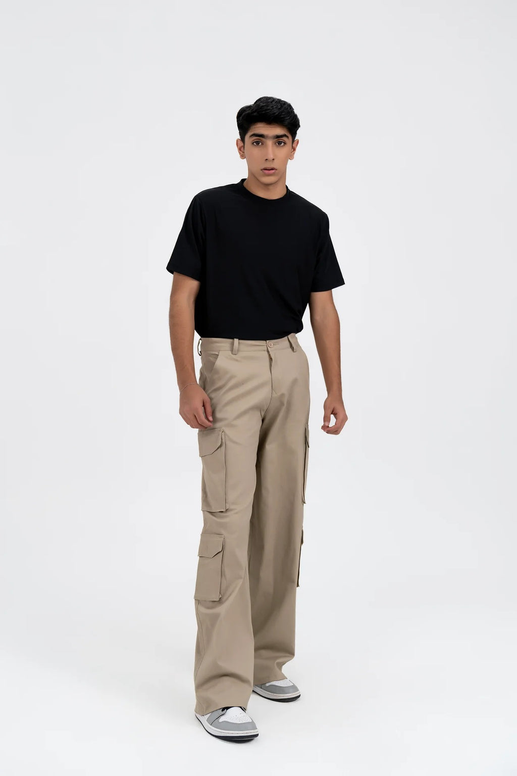 Men's Double Pocket Cargo Pant - Beige