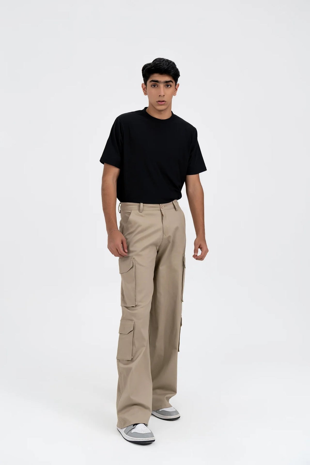 Men's Double Pocket Cargo Pant - Beige