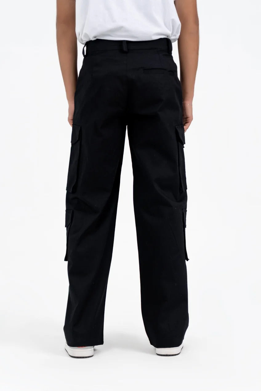 Men's Double Pocket Cargo Pant - Black